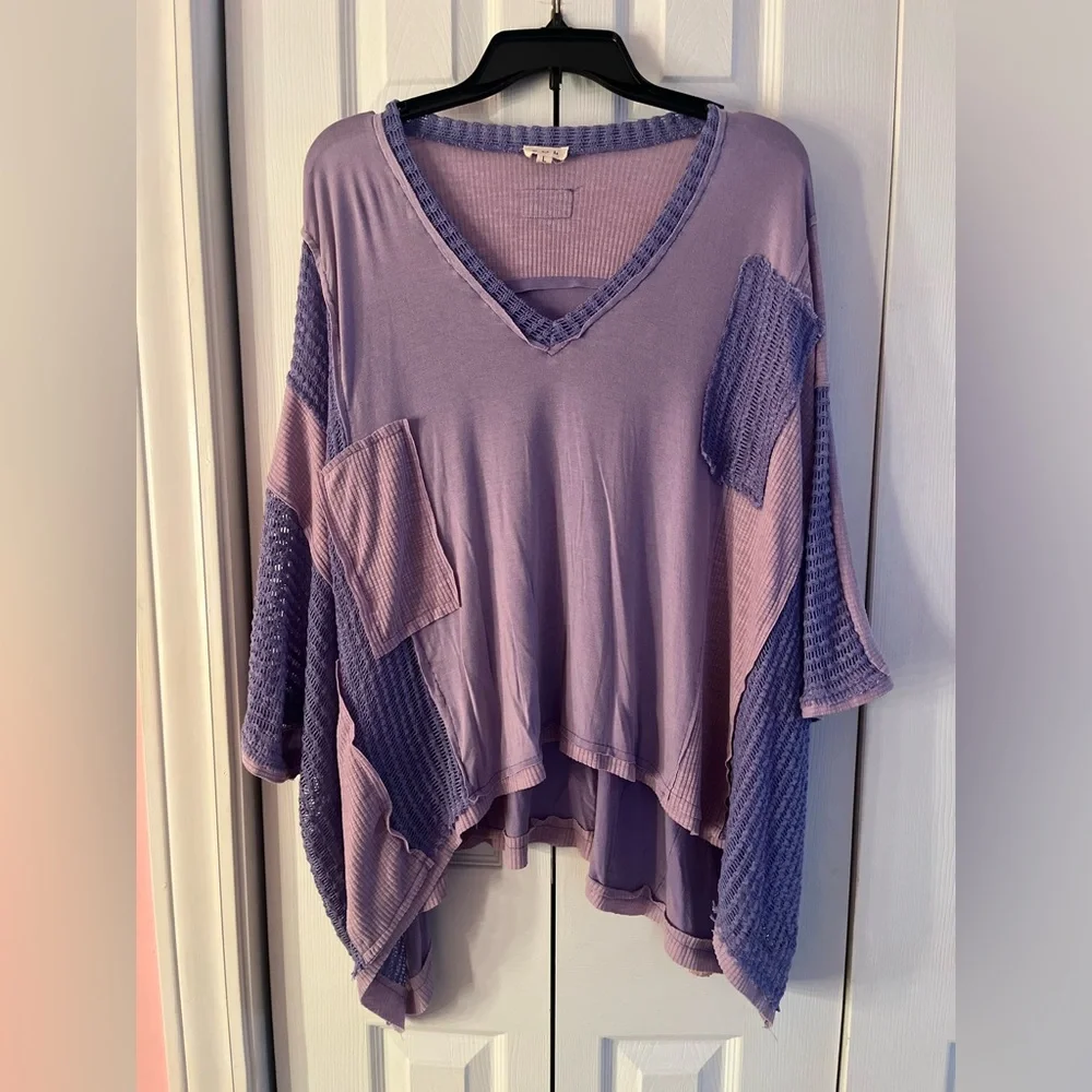 POL patchwork top - Picture 1 of 3